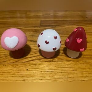 Bullseyes Playground Valentine’s Day Mushroom Trio